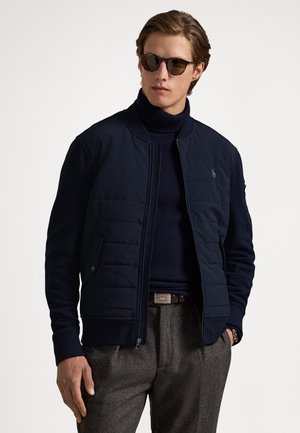 HYBRID BOMBER JACKET - Sweatjakke - aviator navy