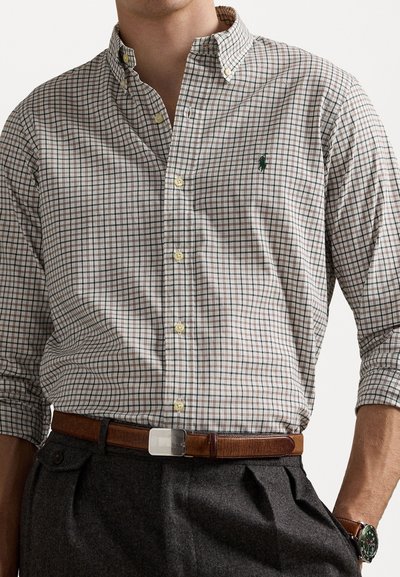 Polo Ralph Lauren CUSTOM FIT PLAID TWILL SHIRT - Button down-skjorte - 6941b nevis brown multi