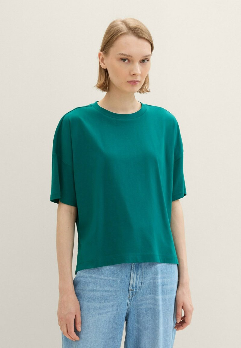 TOM TAILOR DENIM Základné tričko - rough green