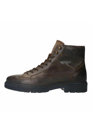 Schnürstiefelette - braun