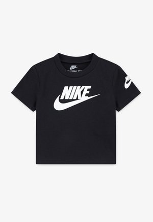 Nike Sportswear FUTURA EVERGREEN TEE UNISEX - Majica kratkih rukava s printom - black/white
