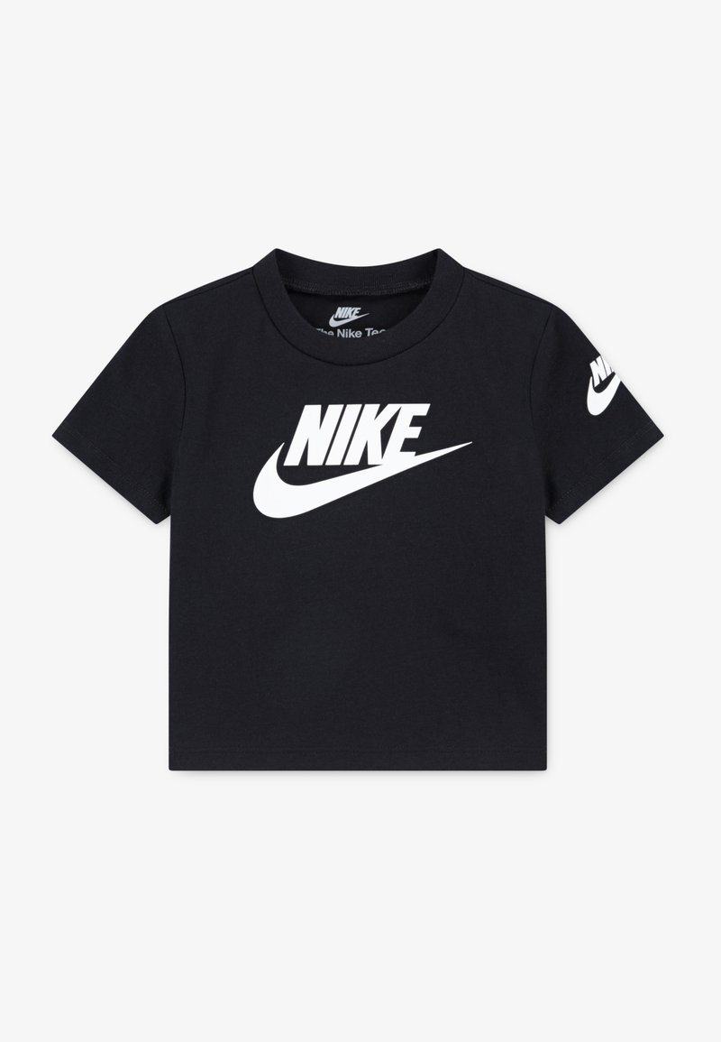 Nike Sportswear FUTURA EVERGREEN TEE UNISEX - Majica kratkih rukava s printom - black/white