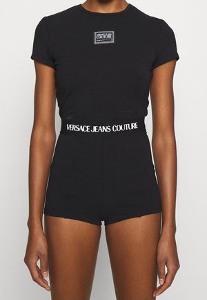 T-shirt med print - black
