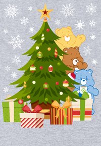 Henry Tiger CARE BEARS CHRISTMAS BEHIND THE CHRISTMAS TREE - Camiseta estampada - heather grey