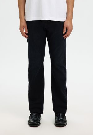 Selected CLEO FLEX - Straight leg jeans - blue black denim
