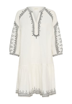 CRSARA - Day dress - marshmallow black emb