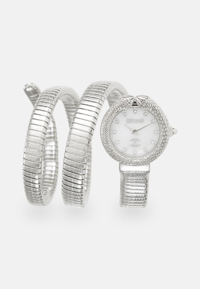 DROUBLE WRAP WATCH - Watch - silver-coloured/white