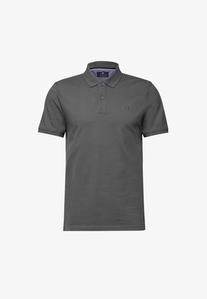 Šedá polo tričko s krátkými rukávy, knoflíkovou légou a malým logem na levé části hrudníku. Vyrobeno z hladkého, prodyšného materiálu.