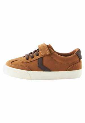 TOUCH FASTENING ELASTIC - Lær-at-gå-sko - tan brown