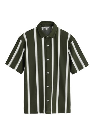 Next, REGULAR FIT - TEXTURED STRIPE JERSEY SHIRT  . - Camicia - green