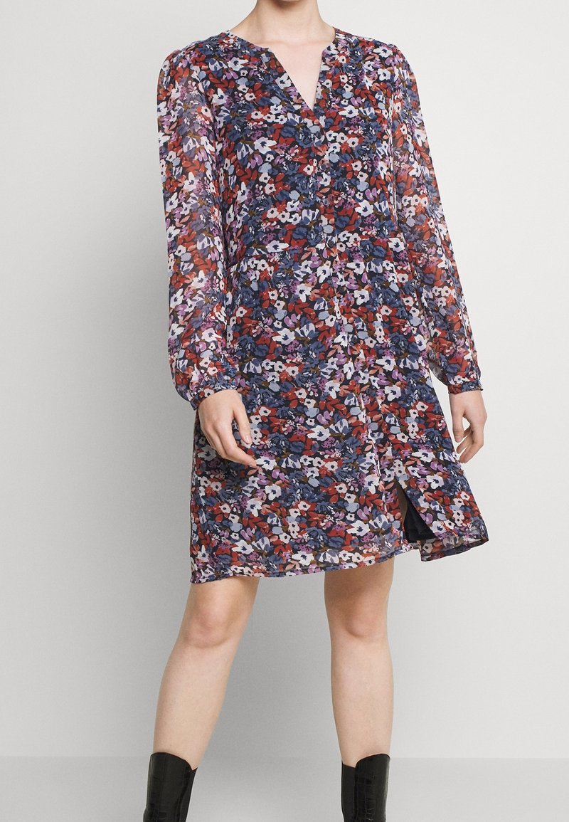 VILA Košilové šaty - dark blue