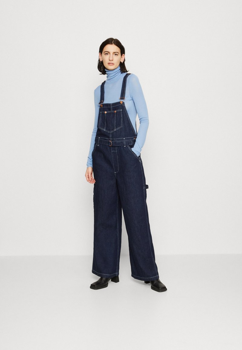 Wrangler CASEY JONES OVERALL Dungarees rinse/darkblue denim