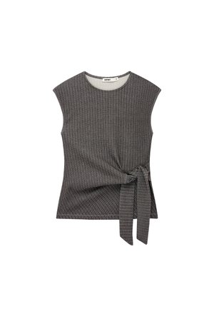 Koton, STRIPED TIE DETAIL TANKTOP . - Camicetta - grey