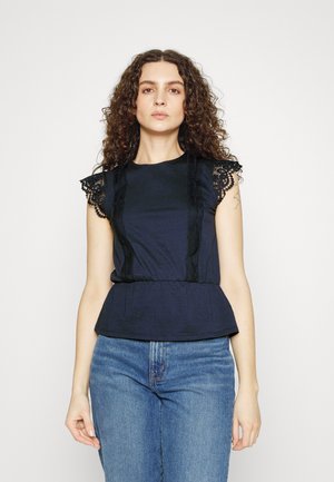 Vero Moda Tall VMCAIA LACE  - Topper - navy blazer