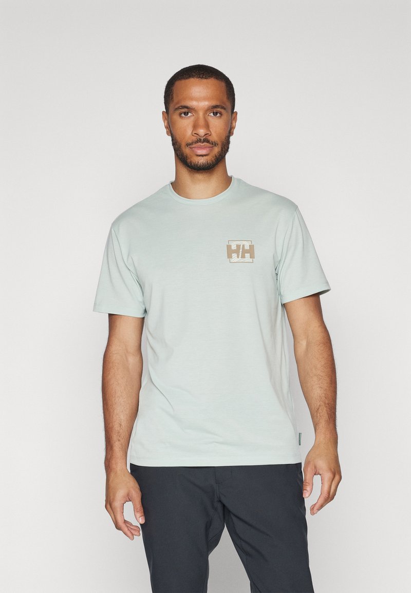 Helly Hansen - SKOG GRAPHIC - Tricou cu imprimeu - green mist, Extindeți