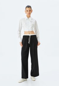 Koton ZIPPERED CROP - Camicia - off white