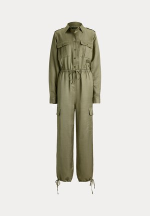 Lauren Ralph Lauren Petite, SHANTUNG CARGO JUMPSUIT - Combinaison - light agave