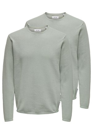 2 PACK - Striktrøje - iceberg green