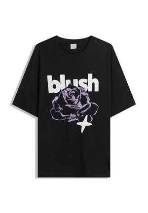 SHORT SLEEVE - Nyomott mintás póló - black