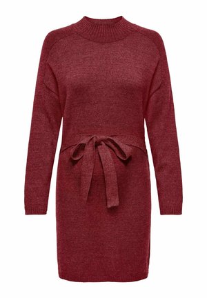OLMLEVA LANGES - Robe pull - cabernet