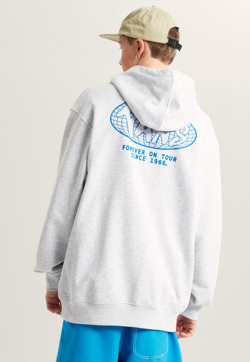 Vans WORLD TOUR LOOSE - Mikina na zip - light grey