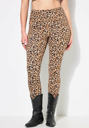 KNÖCHELLANG LEO - Leggingsit - beige