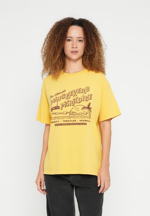 SUNSEEKERS HERITAGE TEE - Tričko s potlačou - bright yellow