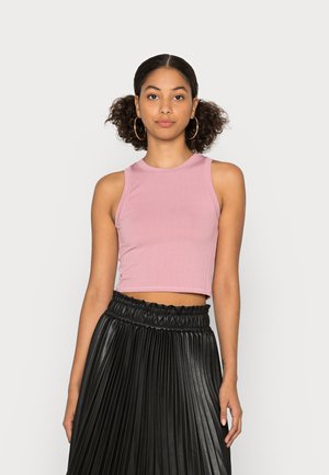 SEAMLESS HIGH NECK - Top - lilas