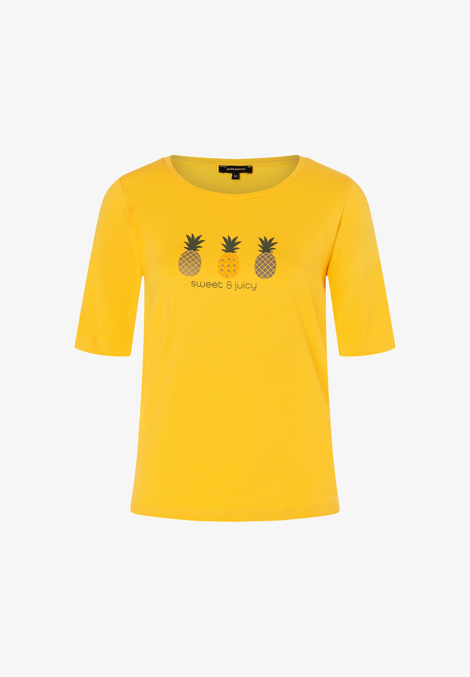 More More ANANAS T-Shirt print sunset yellow/gelb Zalando