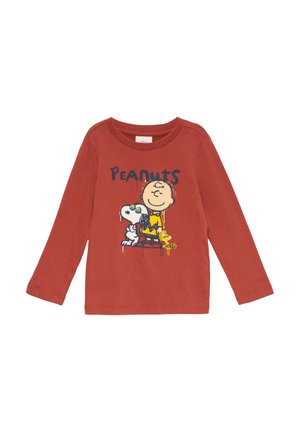 MIT PEANUTS - PRINT - Langarmshirt - rubinrot