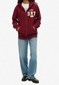 Superdry & Co Felpa con zip - red