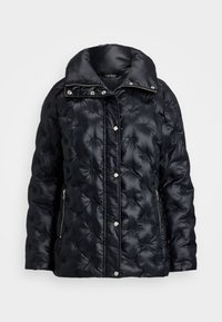 LOGO QUILTED FUNNELNECK PUFFER COAT - Giacca invernale - black
