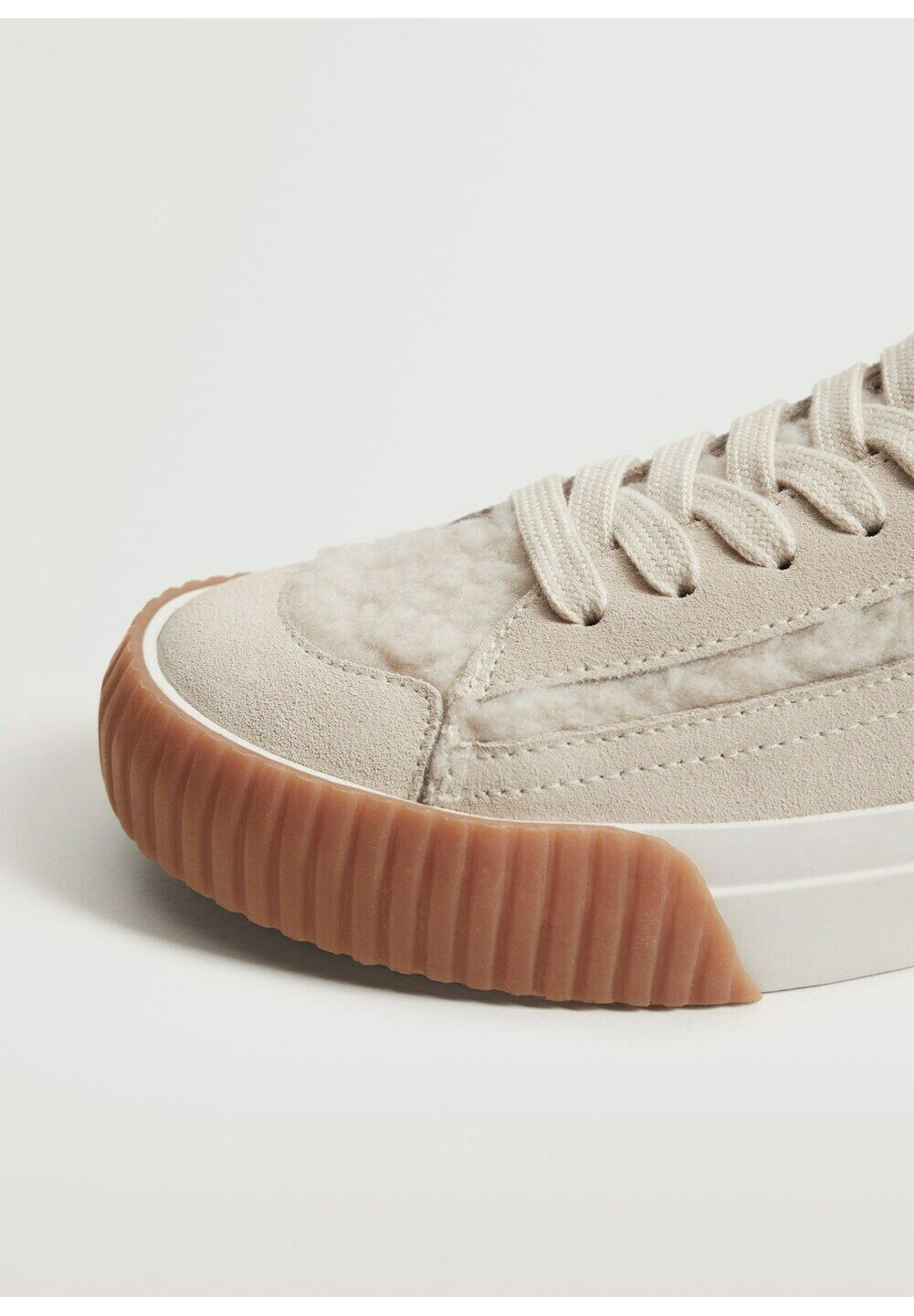 fluffy high top trainers