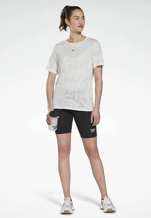 BURNOUT - T-shirt med print - white