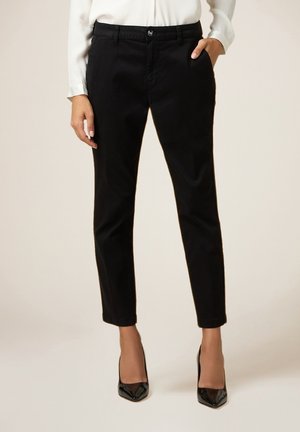 Oltre MISTO - Pantalones chinos - nero