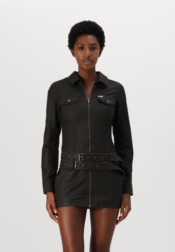 BELTED DRESS - Jeanskleid