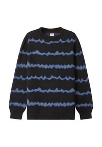 s.Oliver MIT ALLOVER MUSTER - Maglione - schwarz