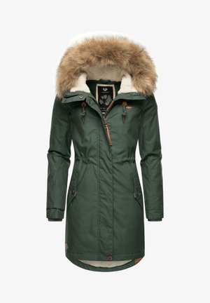 Ragwear ELSIE - Wintermantel - dark green/dunkelgrün-meliert