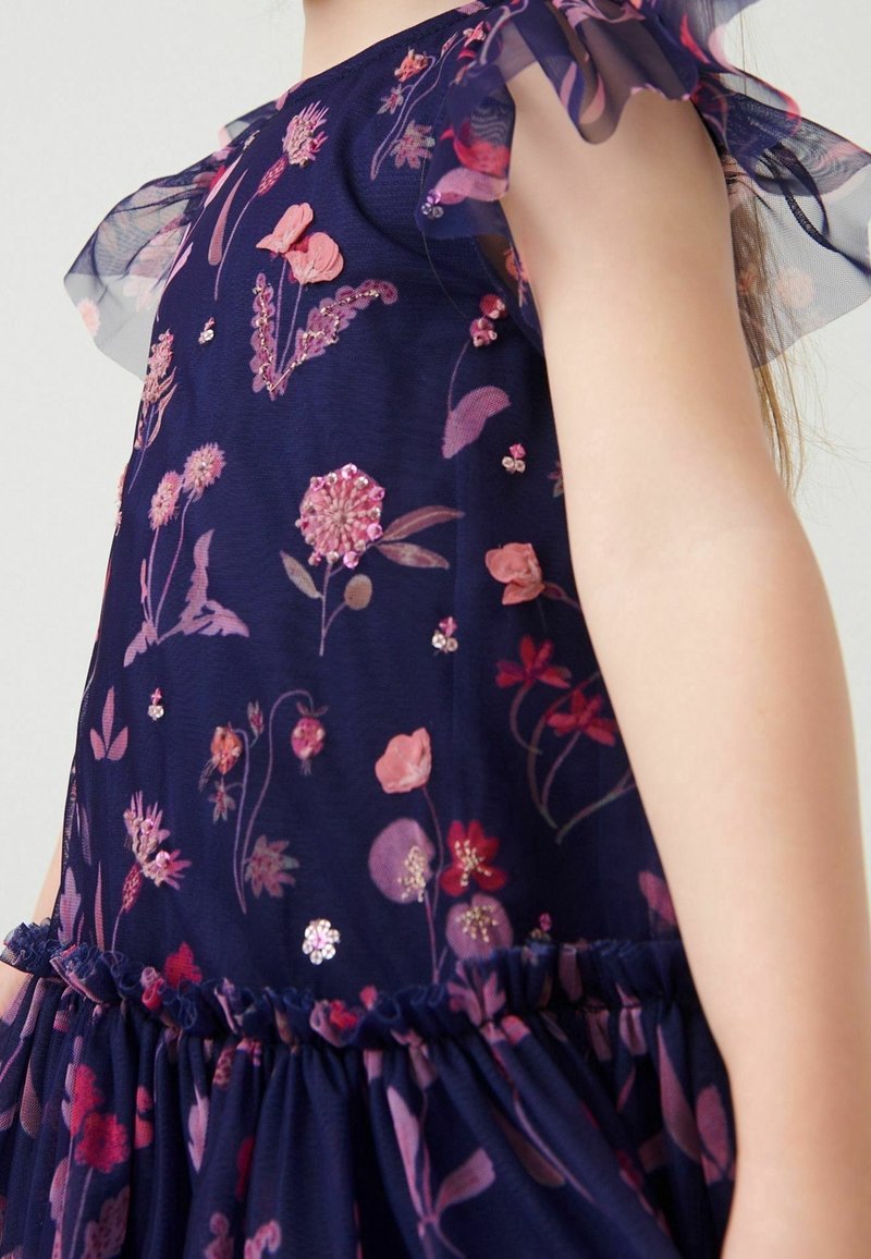 Next EMBELLISHED - Cocktail dress / Party dress - navy blue/pink/purple -  (Pre-owned) - Zalando.ie