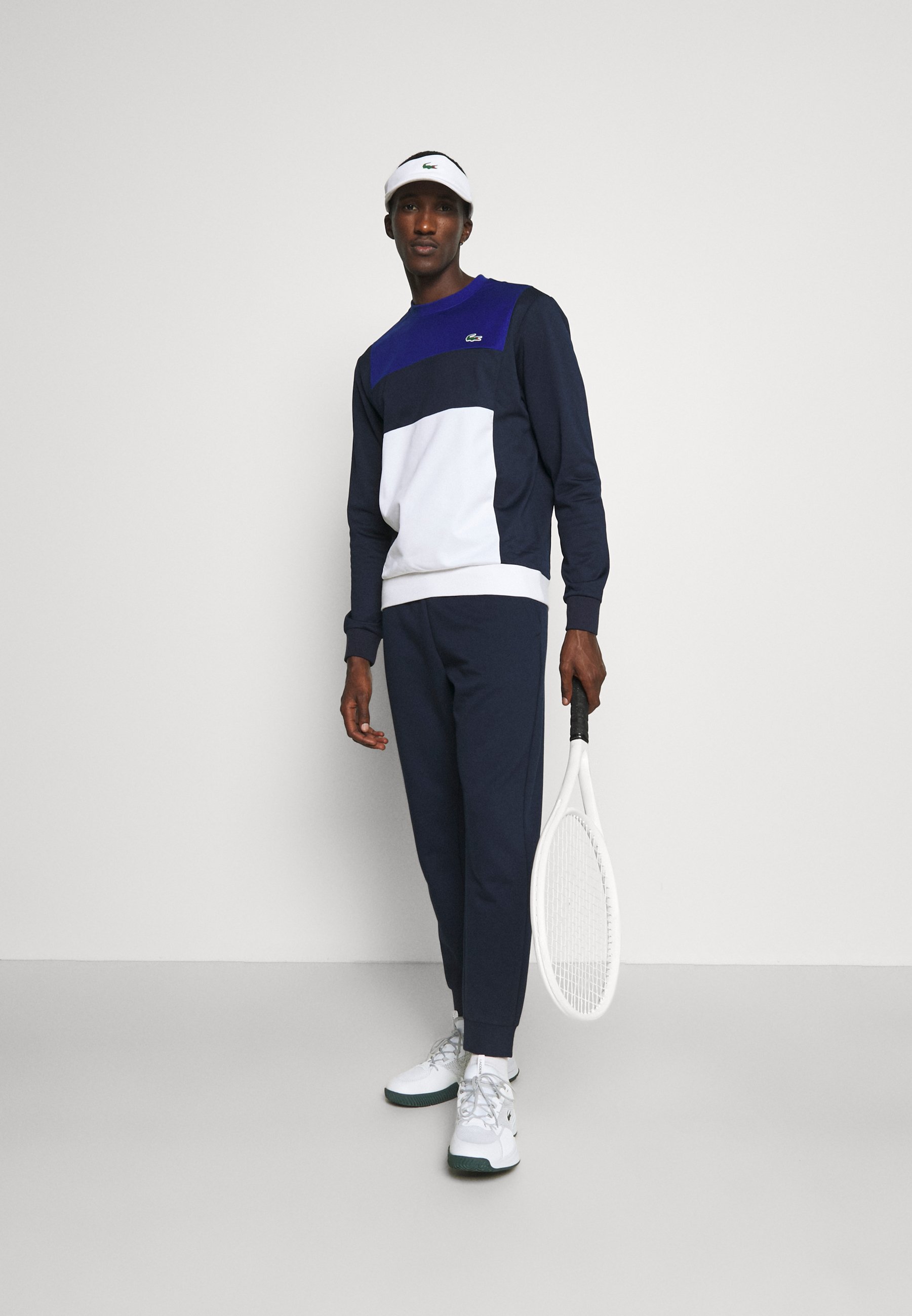 Lacoste Sport TENNIS BLOCK - Felpa - bleu/bleu marine/blanc/blu - Zalando.it