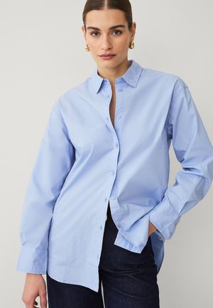 AUS POPELINE. - Overhemdblouse - light blue