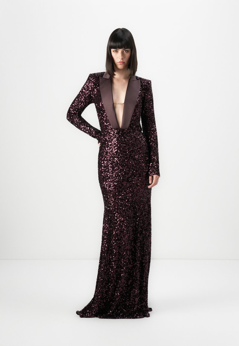 Elisabetta Franchi WOMEN'S DRESS - Maxi dress - merlot/bordeaux - Zalando