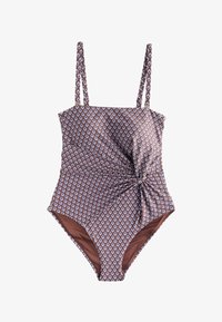 Niewybrane, chocolate brown geometric