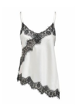 JDY, JDYFIFI S/L ASYM LACE SINGLET WVN NOOS 15379243 - Débardeur - cloud dancer