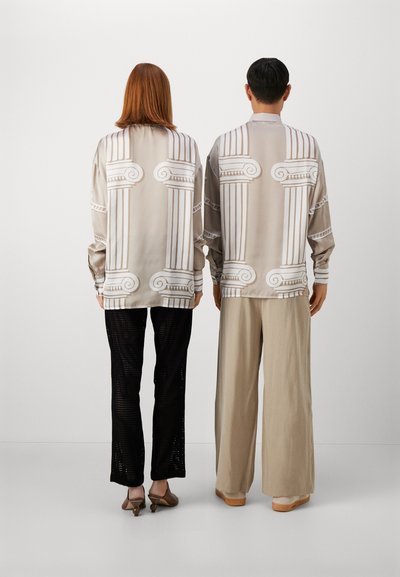 HOUSE OF JAFFA UNISEX - Πουκαμίσα με κουμπιά - beige/white