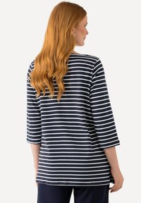 Ulla Popken RAYÉ EN PIMA ENCOLURE BATEAU ET MANCHES - Longsleeve - black