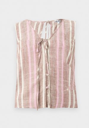 Object, OBJVIGGA V NECK - Débardeur - seal brown/birch/pink