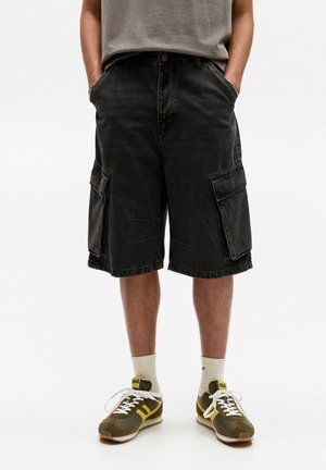 SKATER - BERMUDA - Denim shorts - dark grey