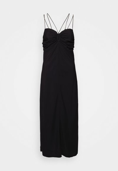 DESIGNERS REMIX VALERIE MIDI TIE DRESS - Koktailové šaty/večierkové šaty - black