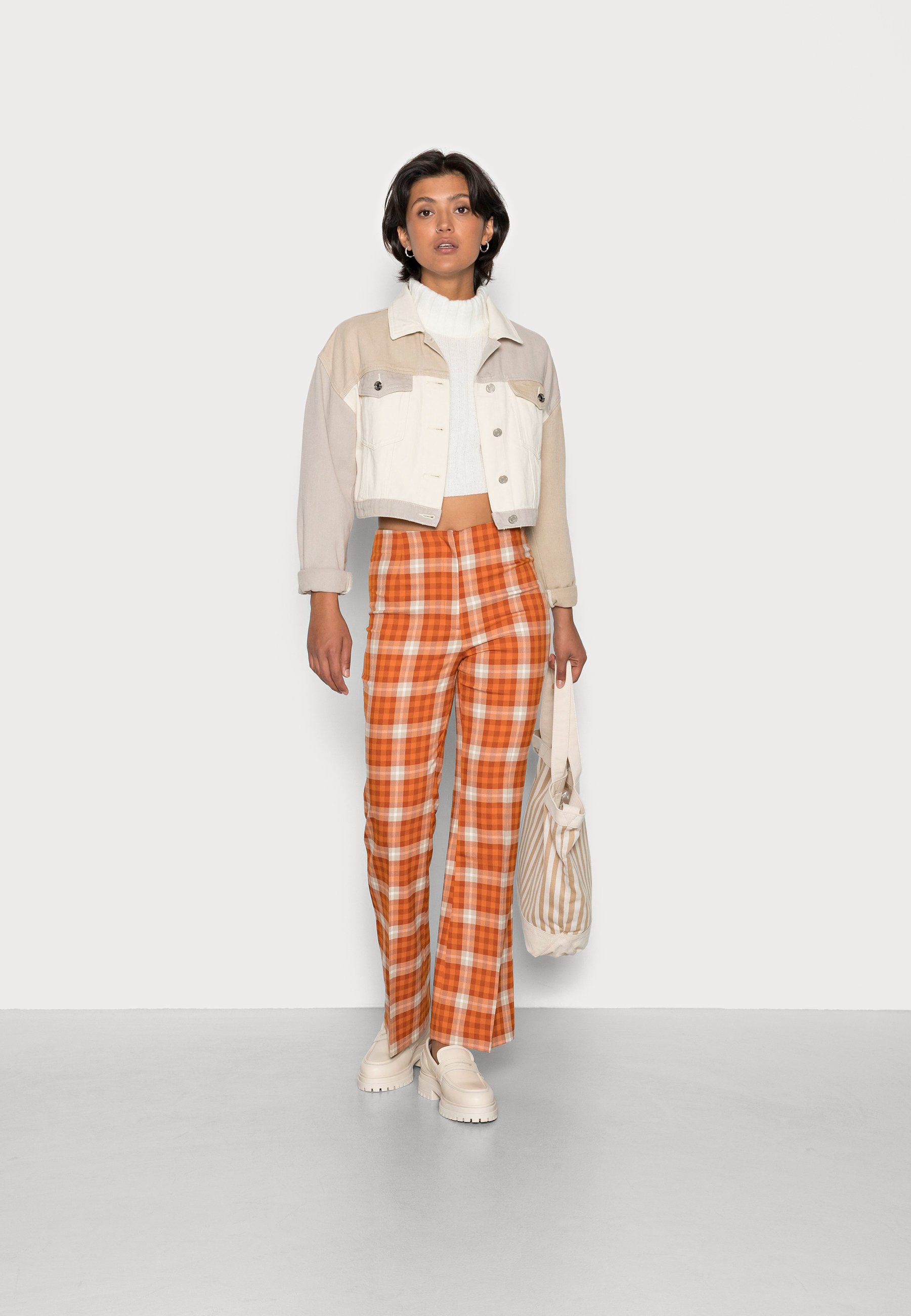 Monki Trousers - orange - Zalando.co.uk